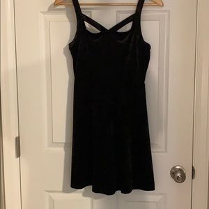 Velvet Black Mini Dress